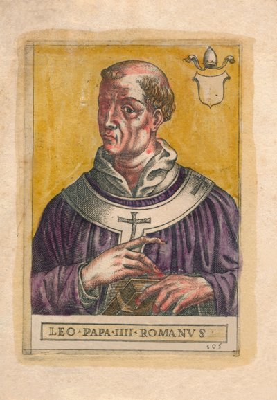 Papież Leon III. autorstwa Unbekannt