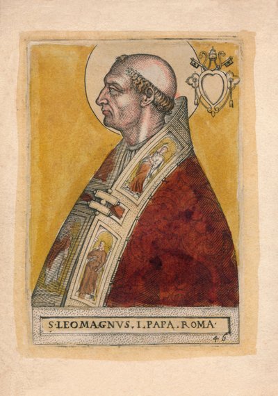 Papież Leon I autorstwa Unbekannt