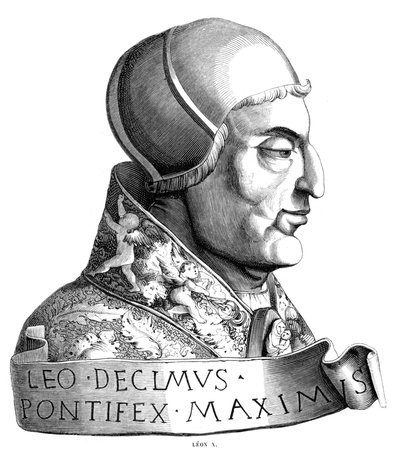 Papież Leon X 1475-1521, XVI wiek 1849 autorstwa Unbekannt