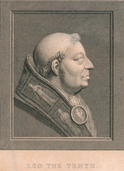 Papież Leon X 1475-1521, ur. Giovanni di Lorenzo de Medici, ok. 1830 autorstwa Unbekannt