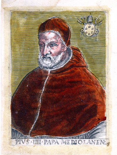 Papież Pius IV autorstwa Unbekannt