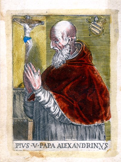 Papież św Pius V autorstwa Unbekannt