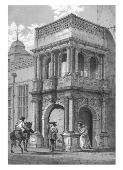Ganek w Audley End, Essex, ok. 1840. autorstwa Unbekannt
