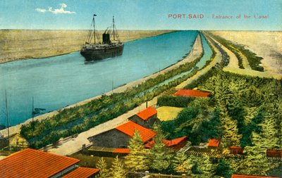 Port-Said - Wejście do kanału, c1918-c1939. autorstwa Unbekannt
