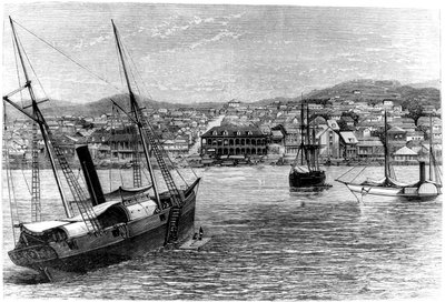 Port au Prince, Haiti, 1873 r. autorstwa Unbekannt