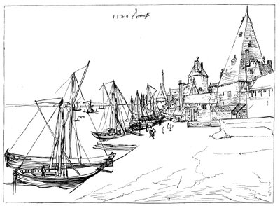 Port w Antwerpii w 1520 autorstwa Unbekannt