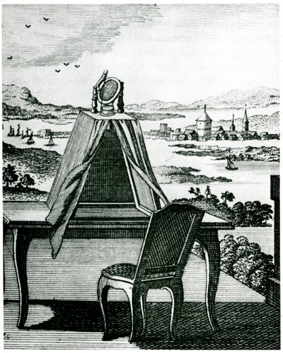 Przenośny namiot typu camera obscura, 1764 autorstwa Unbekannt