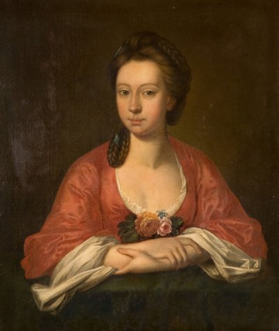 Portret kobiety, prawdopodobnie Anne Jesson, 1750-1800. autorstwa Unbekannt