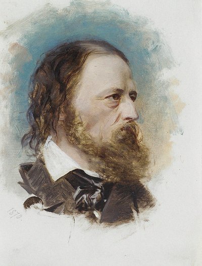 Portret Alfreda, Lorda Tennysona 1809-1892, 1870. autorstwa Unbekannt