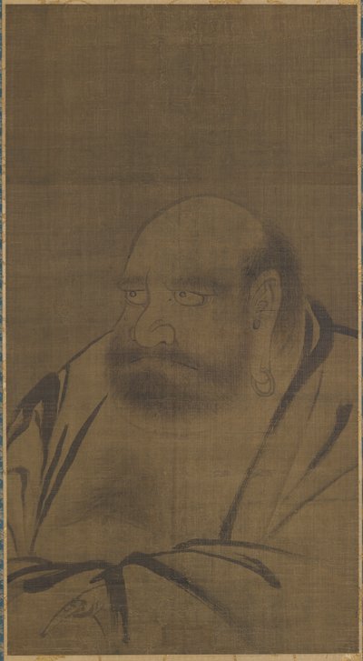 Portret Bodhidharmy, XIV wiek. autorstwa Unbekannt