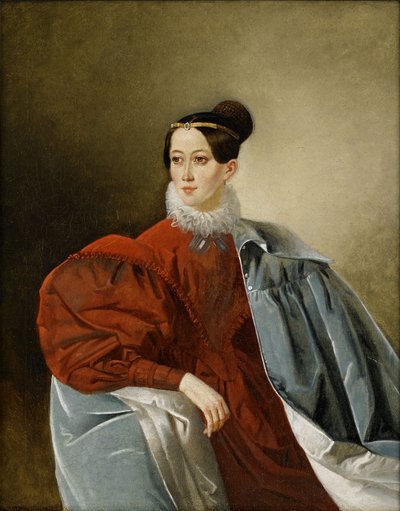 Portret hrabiny Jelizawiety Iwanowny Kropotkina 1803-1836, z domu Dorochowa autorstwa Unbekannt