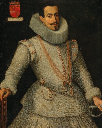 Portret Dom Manuela de Moura Corte-Real, 2. markiza Castel Rodrigo 1590-1651. autorstwa Unbekannt