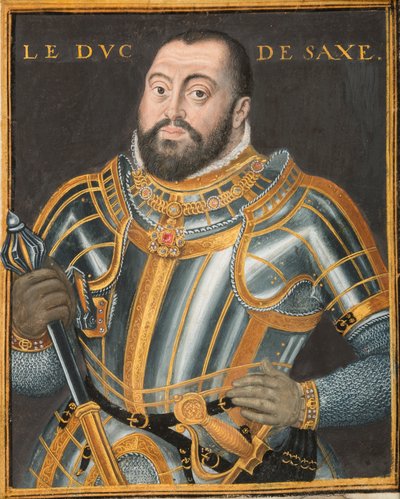 Portret księcia Johanna Friedricha I 1503-1554, elektora saskiego, ca. 1550. autorstwa Unbekannt