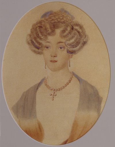 Portret Jekateriny Nikołajewnej Gonczarowej 1809-1843, koniec lat 20. – początek lat 30. XIX wieku autorstwa Unbekannt