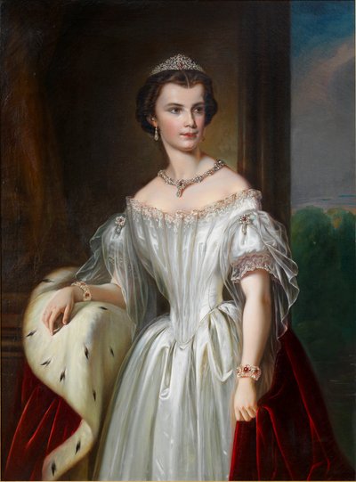 Portret Elżbiety Bawarskiej, 1854. autorstwa Unbekannt