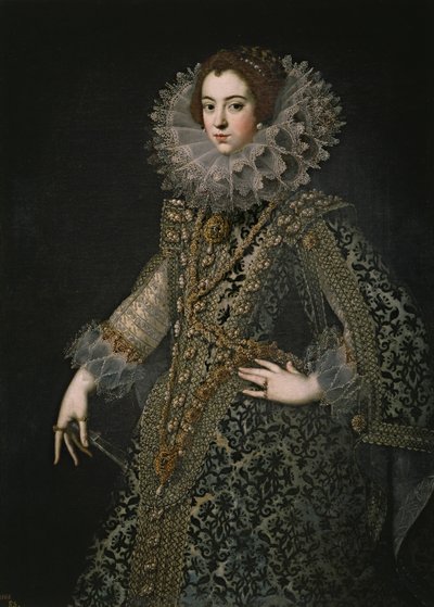 Portret Elżbiety Francuskiej 1602-1644, królowej Hiszpanii, ok. 1930 r. 1620 autorstwa Unbekannt