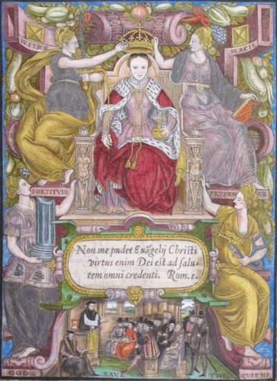 Portret Elżbiety I w koronie, 1572 autorstwa Unbekannt