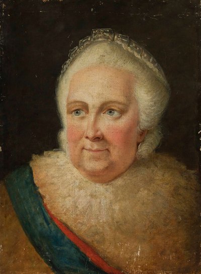 Portret cesarzowej Katarzyny II 1729-1796, koniec lat 90. XVIII wieku. autorstwa Unbekannt
