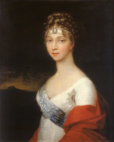 Portret cesarzowej Elżbiety Aleksiejewny, księżniczki Ludwiki Badeńskiej 1779-1826, po 1806 r. autorstwa Unbekannt