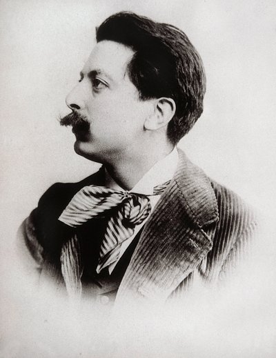 Portret Enrique Granados (1867-1916), hiszpańskiego kompozytora i pianisty. Fotografia. autorstwa Unbekannt