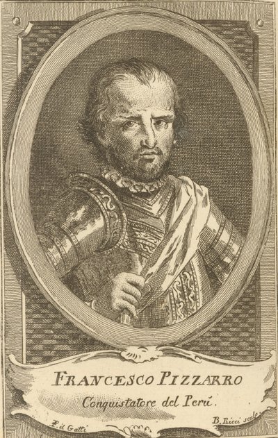 Portret Francisco Pizarro, 1778. autorstwa Unbekannt