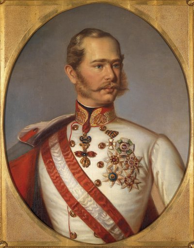 Portret Franciszka Józefa I Austriaka, ok. 1855 autorstwa Unbekannt