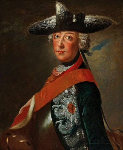 Portret Fryderyka II Prus 1712-1786. autorstwa Unbekannt