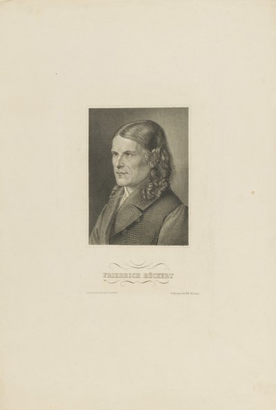 Portret Friedricha Rückerta 1788-1866, ok. 1845. autorstwa Unbekannt