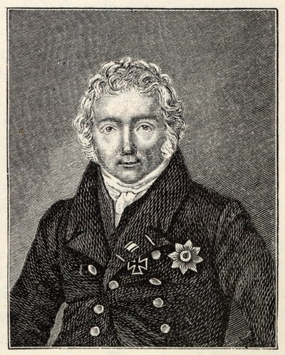 Portret Friedricha von Motza z lat 1775-1830. autorstwa Unbekannt
