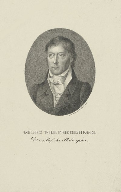 Portret Georga Wilhelma Friedricha Hegla 1770-1831. autorstwa Unbekannt