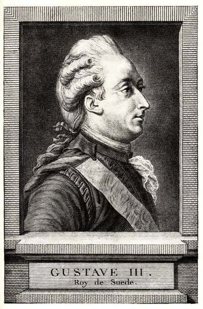 Portret Gustawa III Szwecji, początek XIX wieku. autorstwa Unbekannt