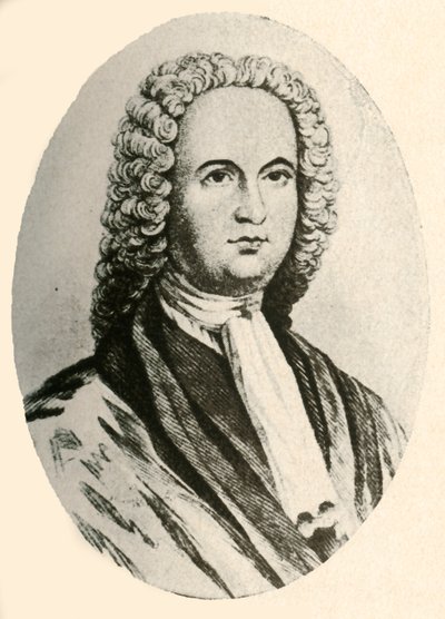 Portret Jamesa Logana w peruce i todze sędziego, noszony w Pensylwanii, 1745, 1937. autorstwa Unbekannt