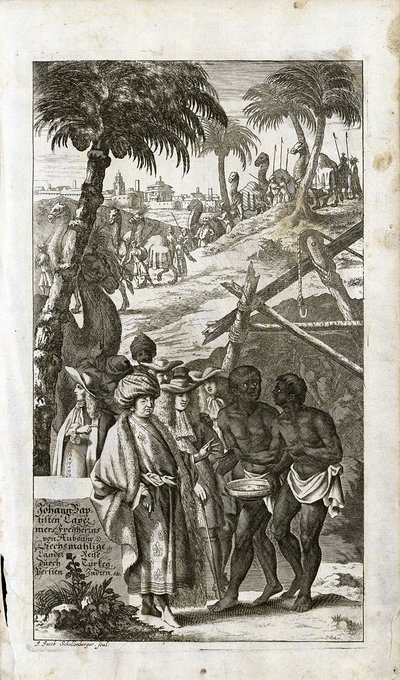 Portret Jeana Baptiste Taverniera w orientalnym stroju, 1681 autorstwa Unbekannt