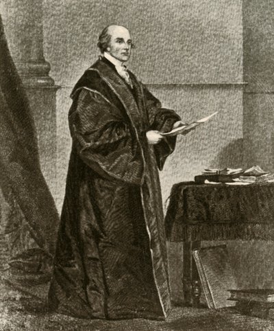 Portret Johna Jaya w jego szatach jako Pierwszego Naczelnego Sędziego Stanów Zjednoczonych, c1780, 1937. autorstwa Unbekannt