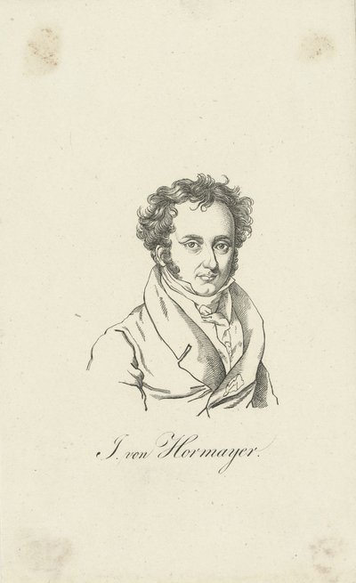 Portret Josepha Hormayra, barona zu Hortenburg 1781-1848. autorstwa Unbekannt