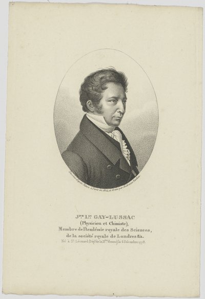 Portret Józefa Louisa Gay-Lussaca 1778-1850, c. 1824. autorstwa Unbekannt
