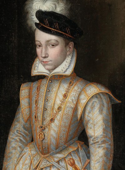 Portret króla Francji Karola IX 1550-1574, c. 1560. autorstwa Unbekannt