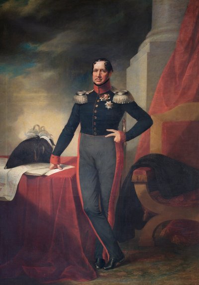 Portret króla pruskiego Fryderyka Wilhelma III, ok. 1830 r. autorstwa Unbekannt