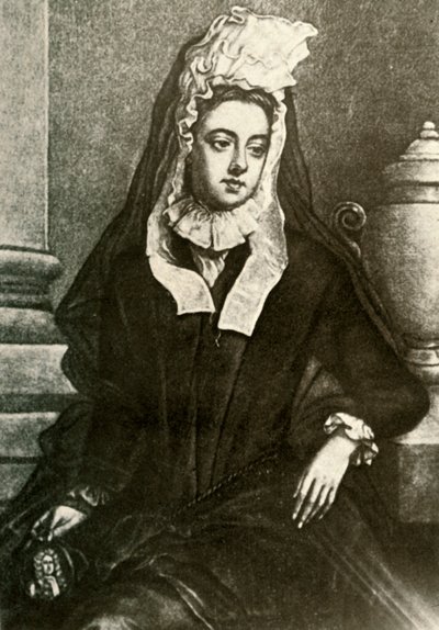 Portret lady Fenwick ukazujący żałobę wdów, 1695, 1937. autorstwa Unbekannt