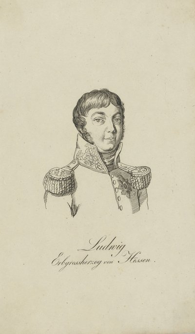 Portret Ludwika I, Wielkiego Księcia Heskiego 1753-1830, 1806. autorstwa Unbekannt
