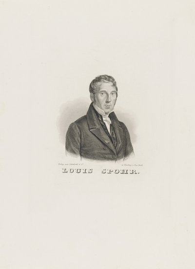 Portret Louisa Spohra 1784-1859, ok. 1930 r. 1830-1840. autorstwa Unbekannt