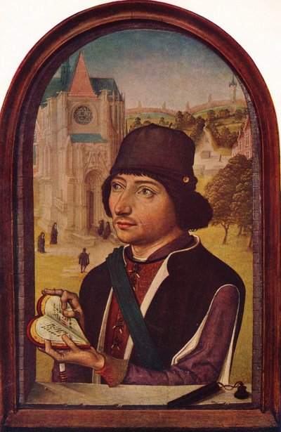 Portret Ludwika XI, c1456-58 autorstwa Unbekannt