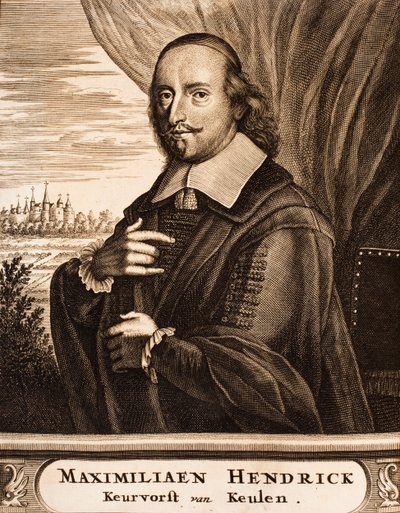 Portret Maksymiliana Henryka Bawarskiego 1621-1688, arcybiskupa Kolonii, 1675. autorstwa Unbekannt
