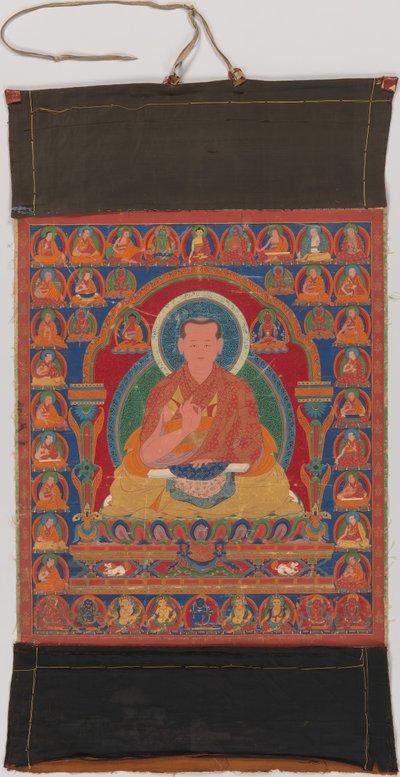 Portret Munchen Sangye Rinchen, ósmego opata klasztoru Ngor, koniec XVI wieku. autorstwa Unbekannt