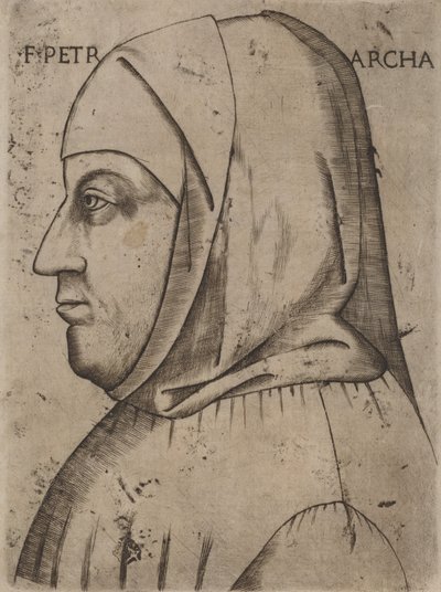 Portret Petrarki, pierwsza połowa XVI wieku. autorstwa Unbekannt
