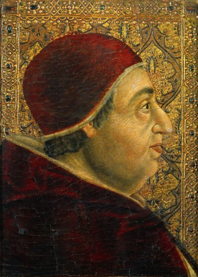 Portret papieża Aleksandra VI 1431-1503, lata 90. XIV wieku. autorstwa Unbekannt
