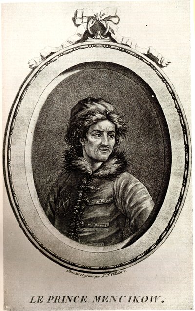 Portret księcia Aleksandra Daniłowicza Mienszykowa 1673-1729 autorstwa Unbekannt