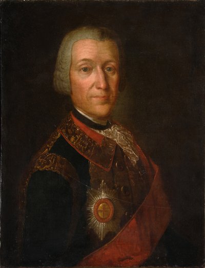 Portret księcia Fiodora Iwanowicza Golicyna 1700-1759, lata 1750 autorstwa Unbekannt