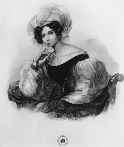 Portret księżniczki Zinaidy Aleksandrownej Wołkońskiej 1792-1862 autorstwa Unbekannt