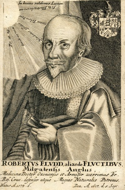 Portret Roberta Fludda 1574-1637, XVII wiek autorstwa Unbekannt